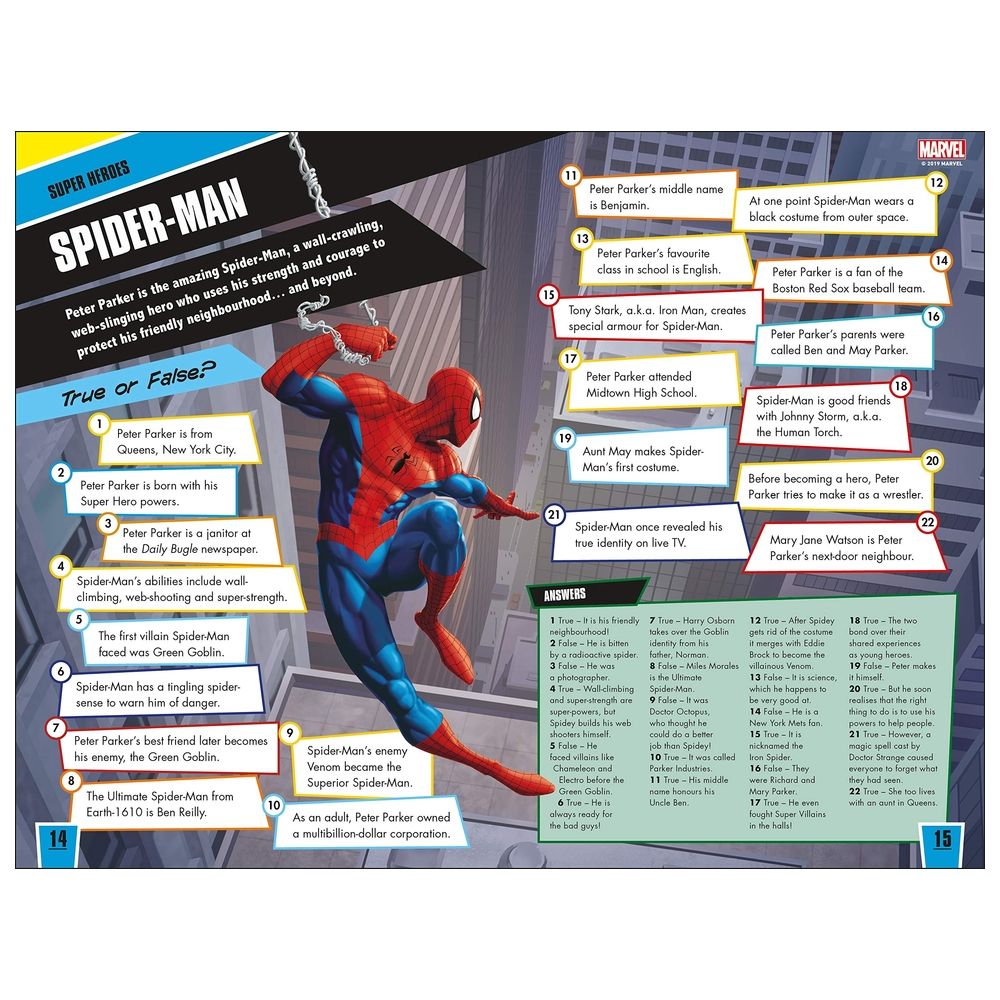 Marvel Ultimate Fact Book: Become A Marvel Expert!