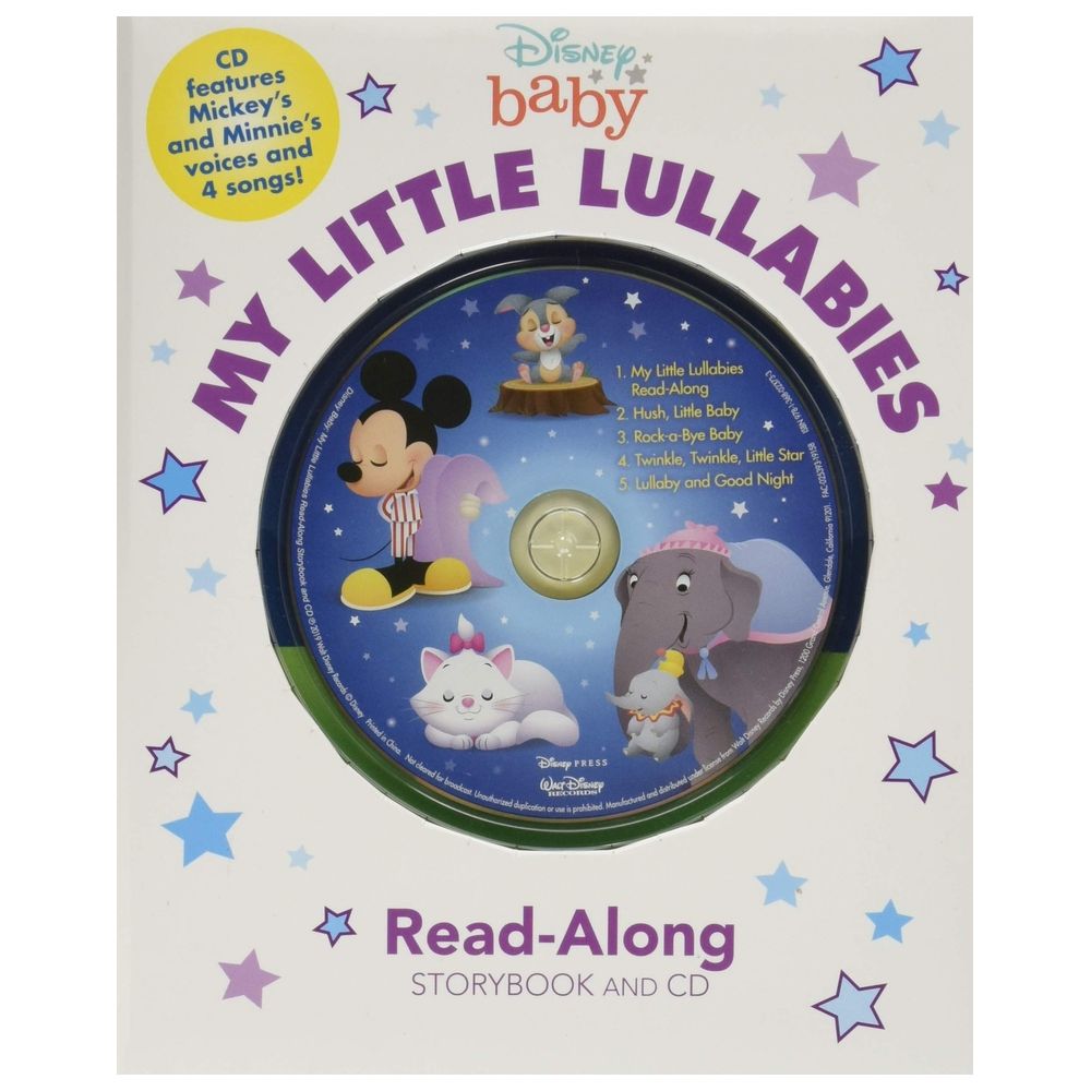  كتاب disney baby my little lullabies read-along storybook and cd