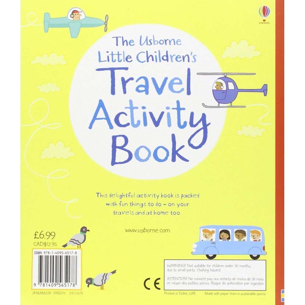 Usborne Books - Little Children's Travel Activity Book