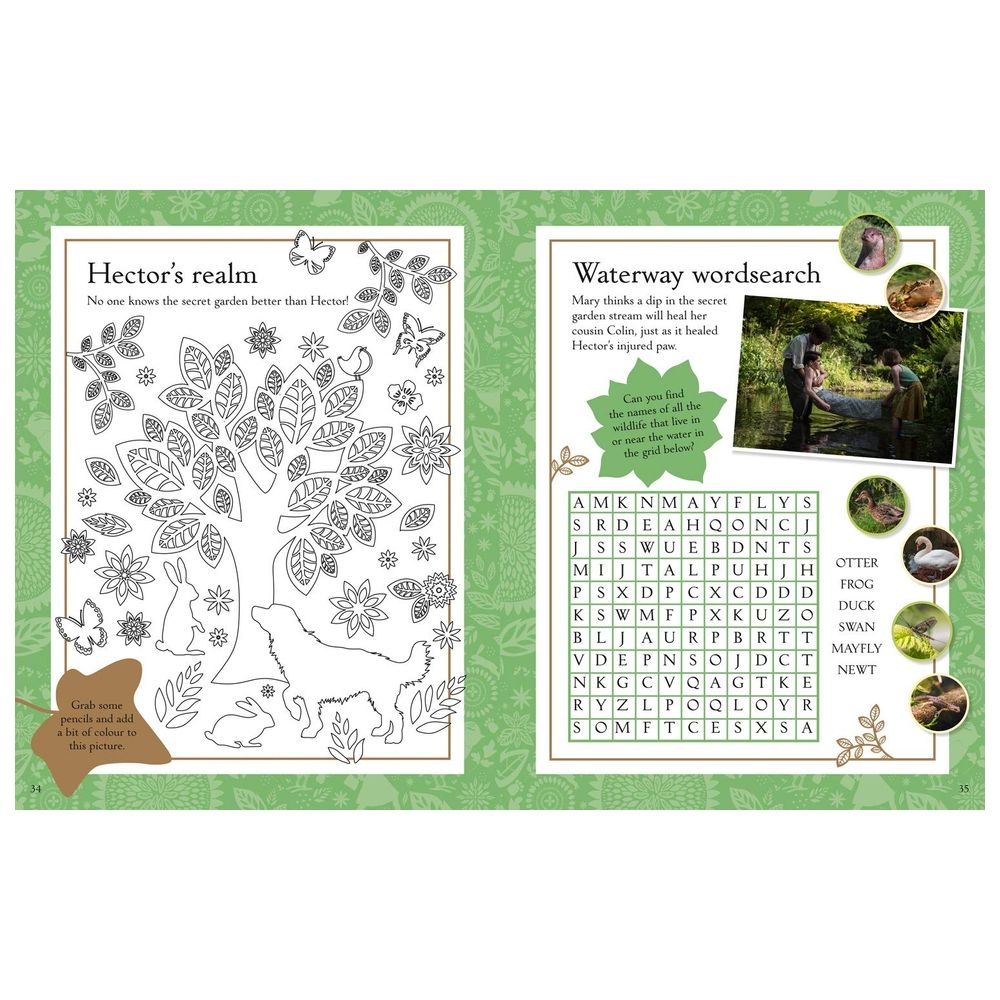 كتاب الأنشطة والملصقات The Secret Garden: Movie Sticker Activity Book