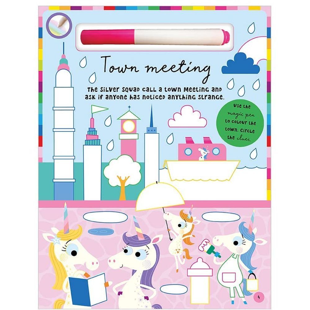  كتاب magic scribbles unicorn mysteries