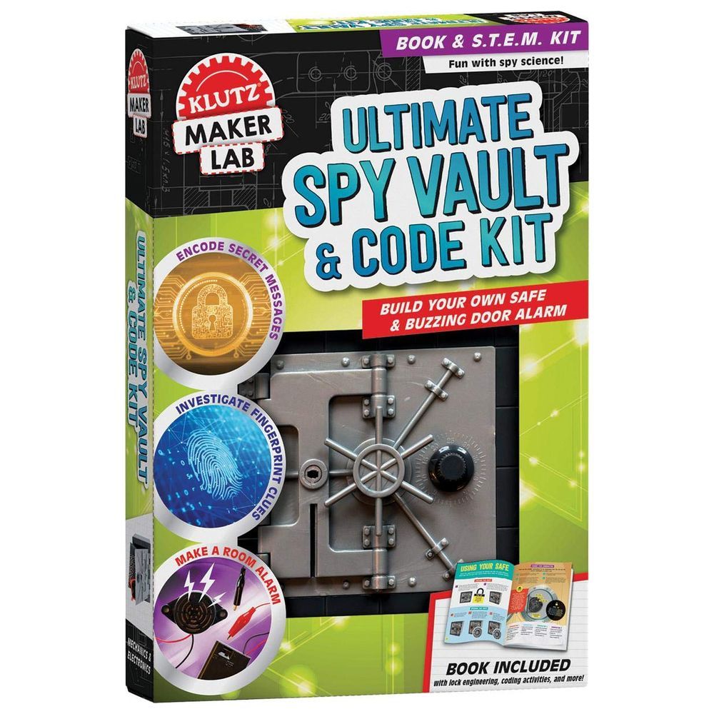 كتاب ومجموعة Ultimate Spy Vault Code Kit