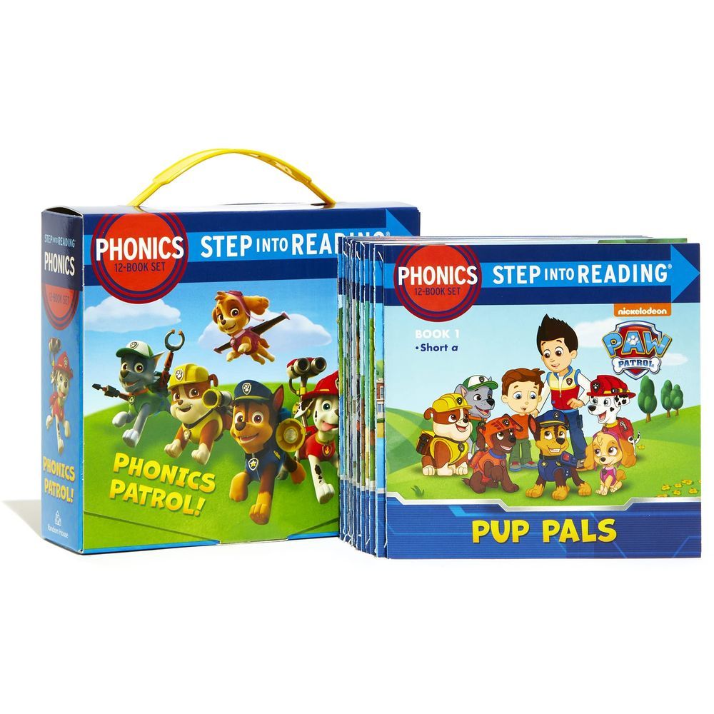  كتاب paw patrol phonics box set of 12 books