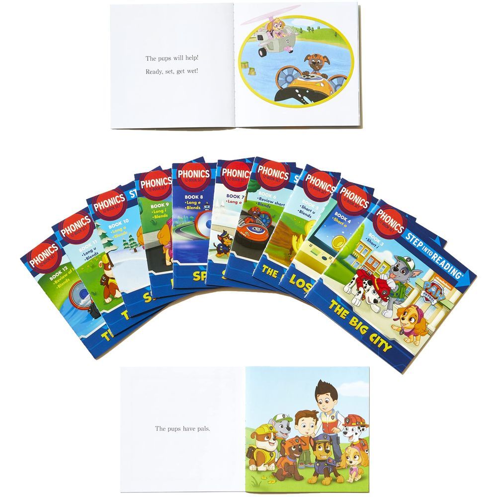  كتاب paw patrol phonics box set of 12 books