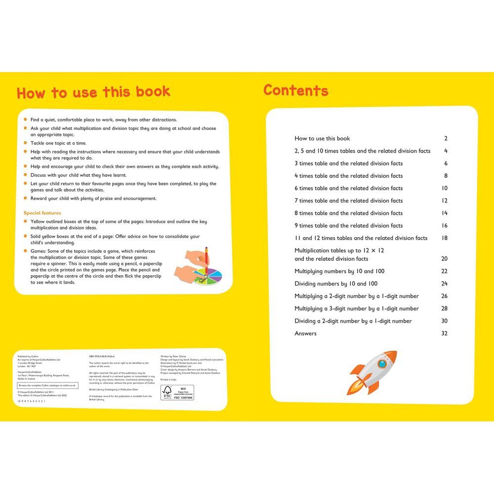 كتاب الأنشطة Multiplication and Division Ages 7-9