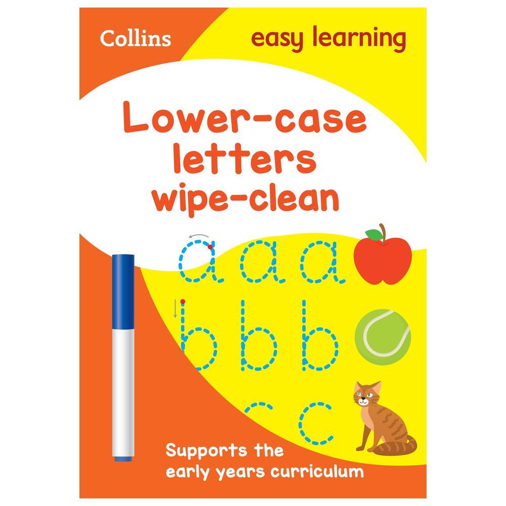 كتاب الأنشطة Lower Case Letters Wipe Clean 