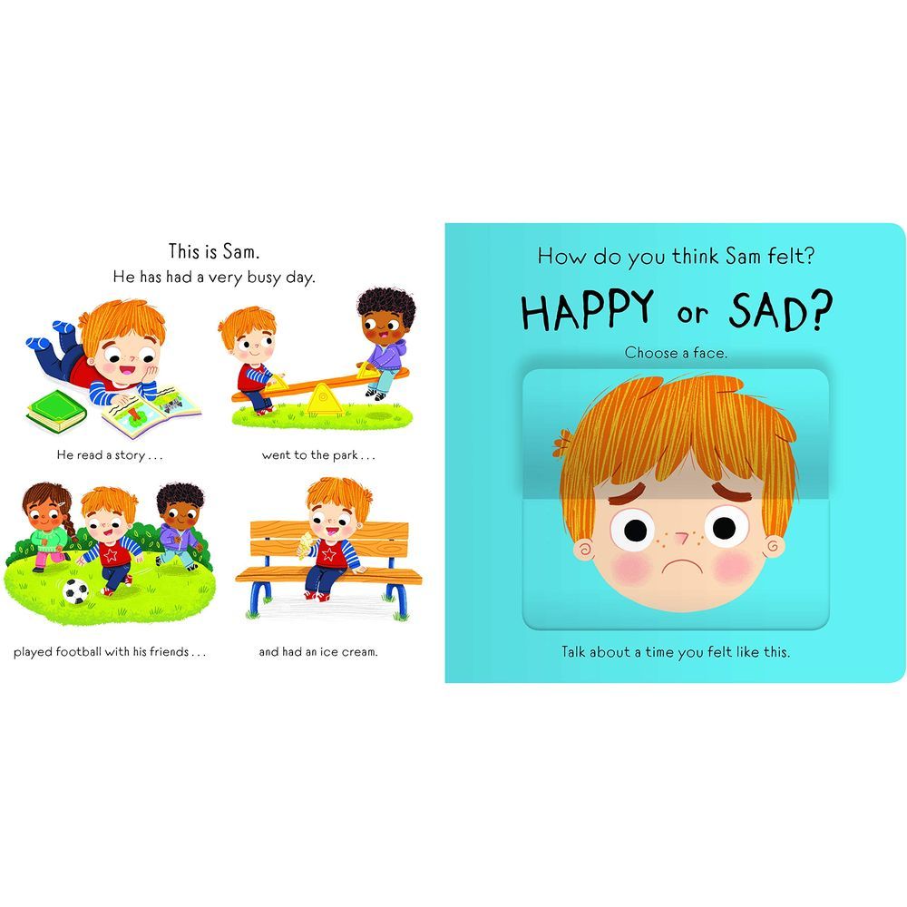 كتاب بطيات للفتح Find Out About: Feelings: A Lift-The-Flap Book Of Emotions