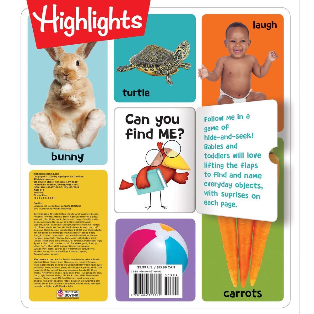  كتاب first 101 words: a highlights hide-and-seek book with flaps