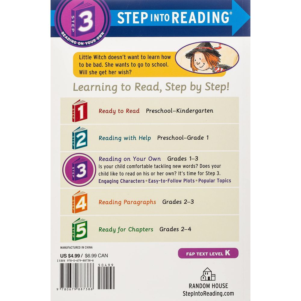  كتاب little witch goes to school: step into reading 3