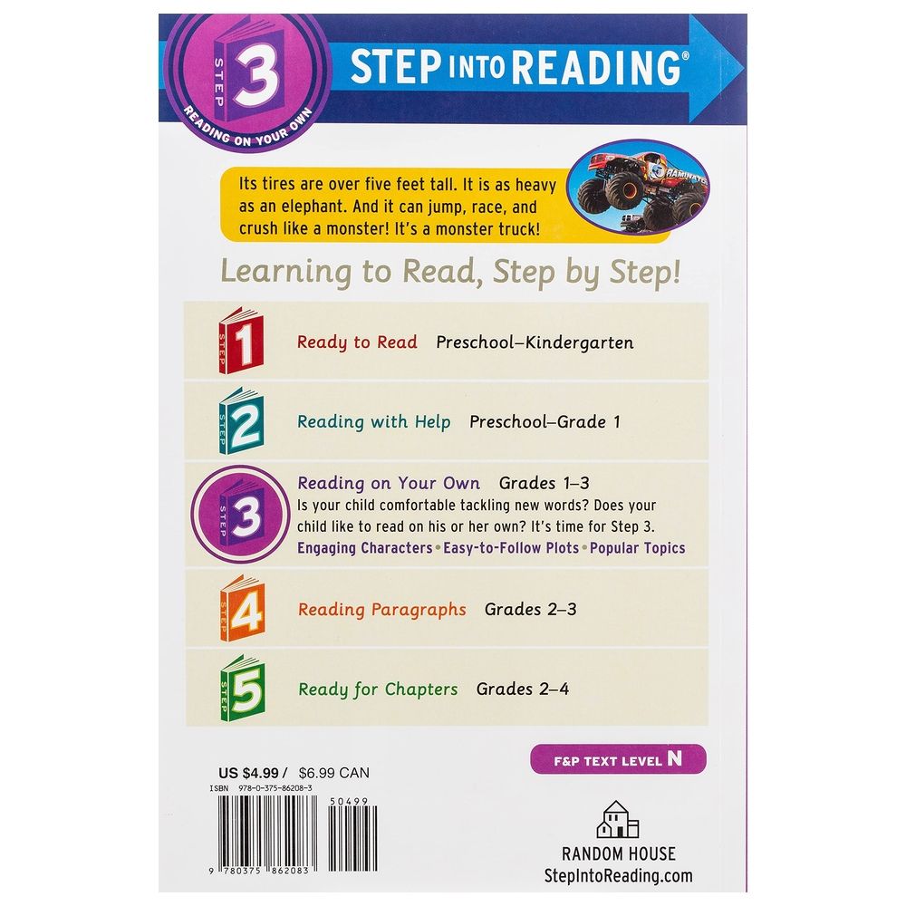  كتاب monster trucks! step into reading 3