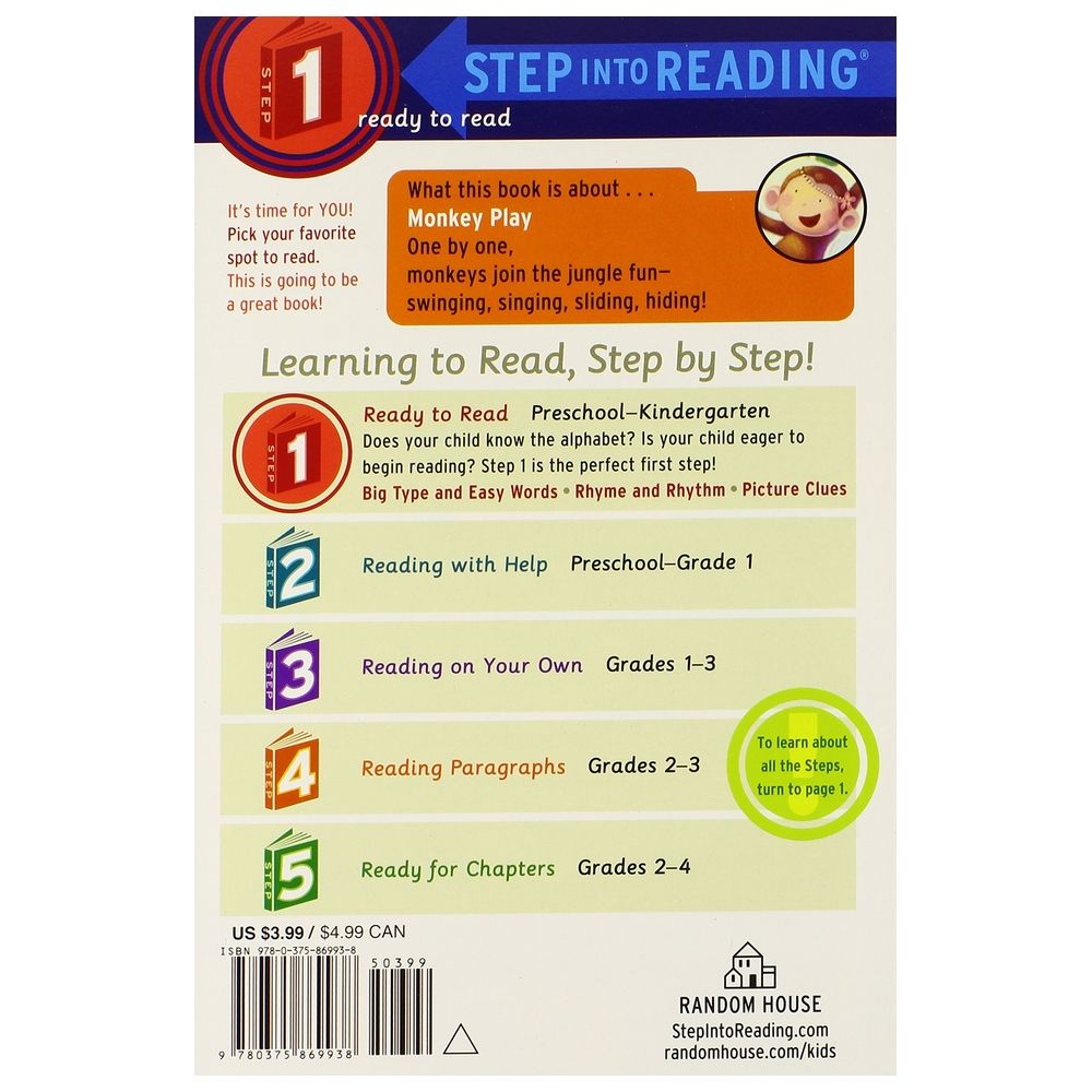 Monkey Play: Step Into Reading 1