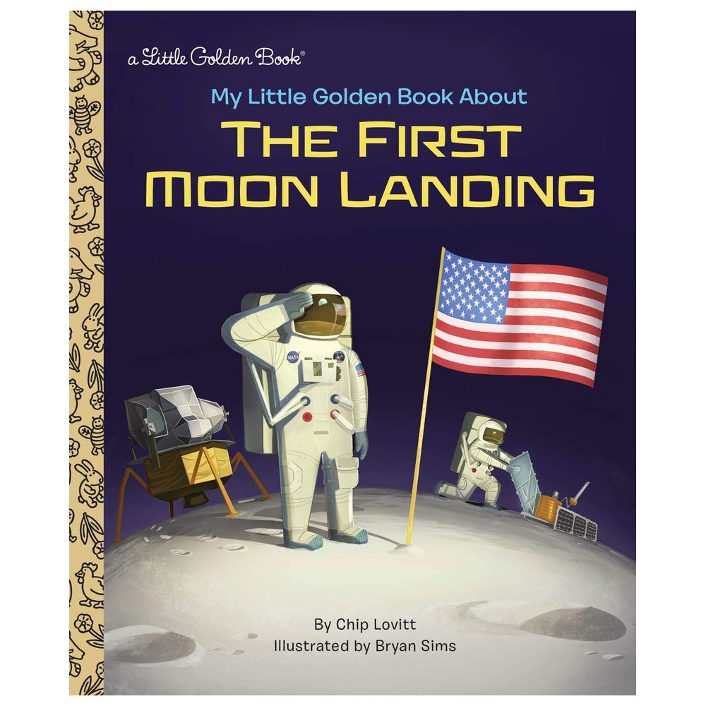  كتاب my little golden book about the first moon landing