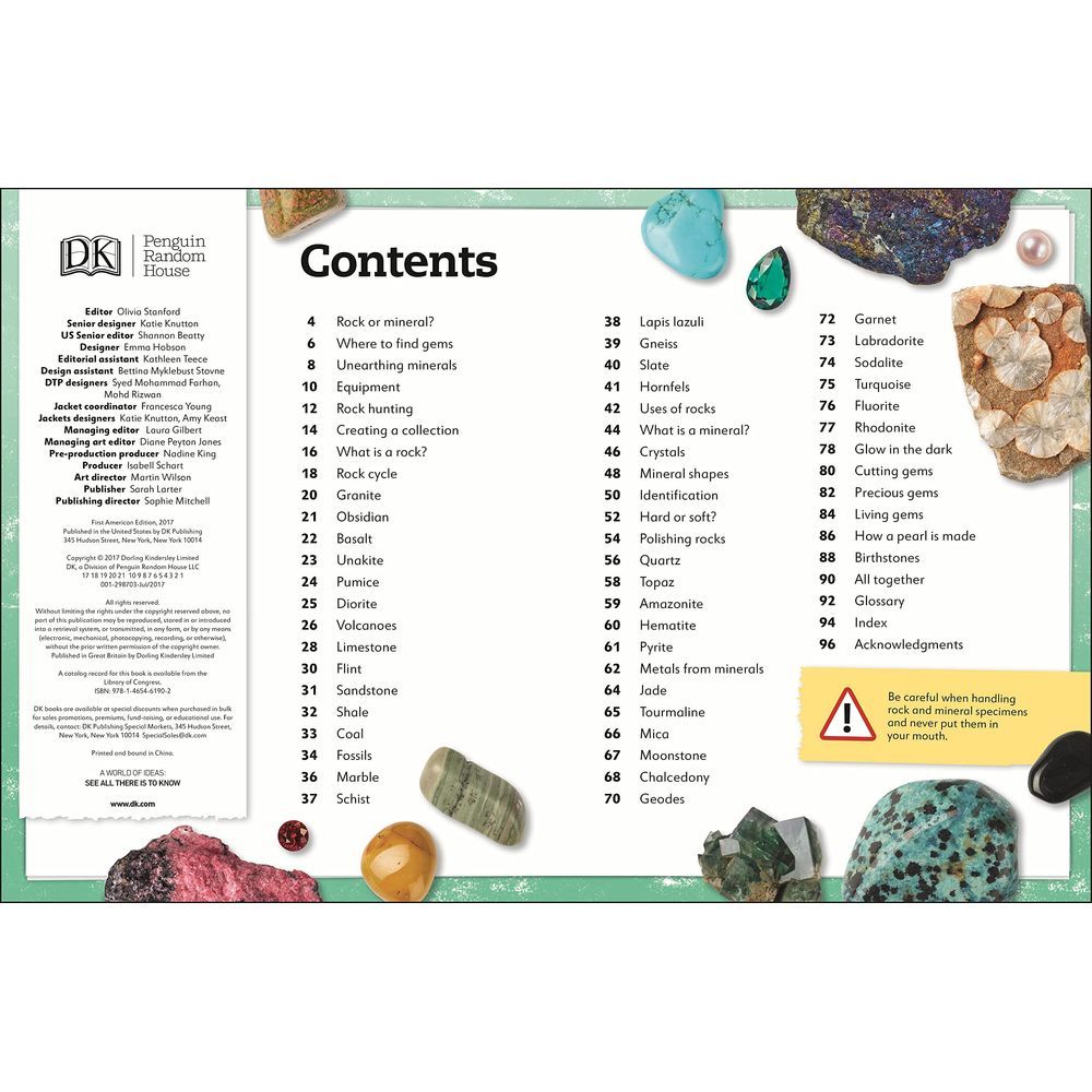 كتاب My Book of Rocks and Minerals, Things to Find, Collect and Treasure