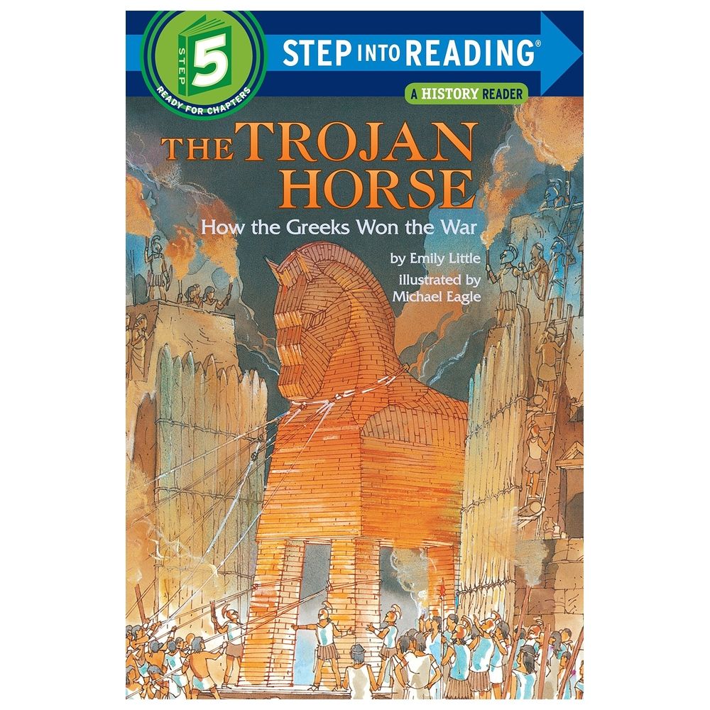  كتاب the trojan horse, how the greeks won the war: step into reading 5