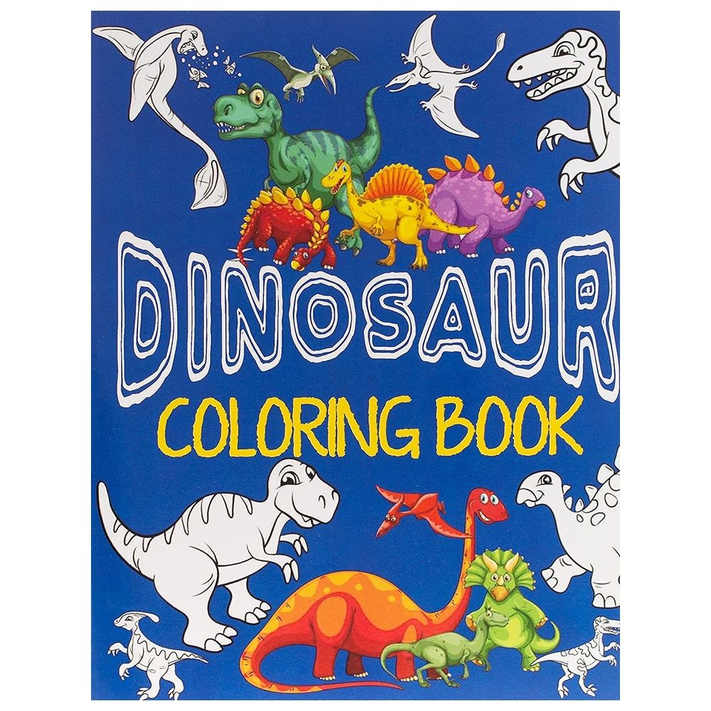  كتاب dinosaur coloring book jumbo dino coloring book for children