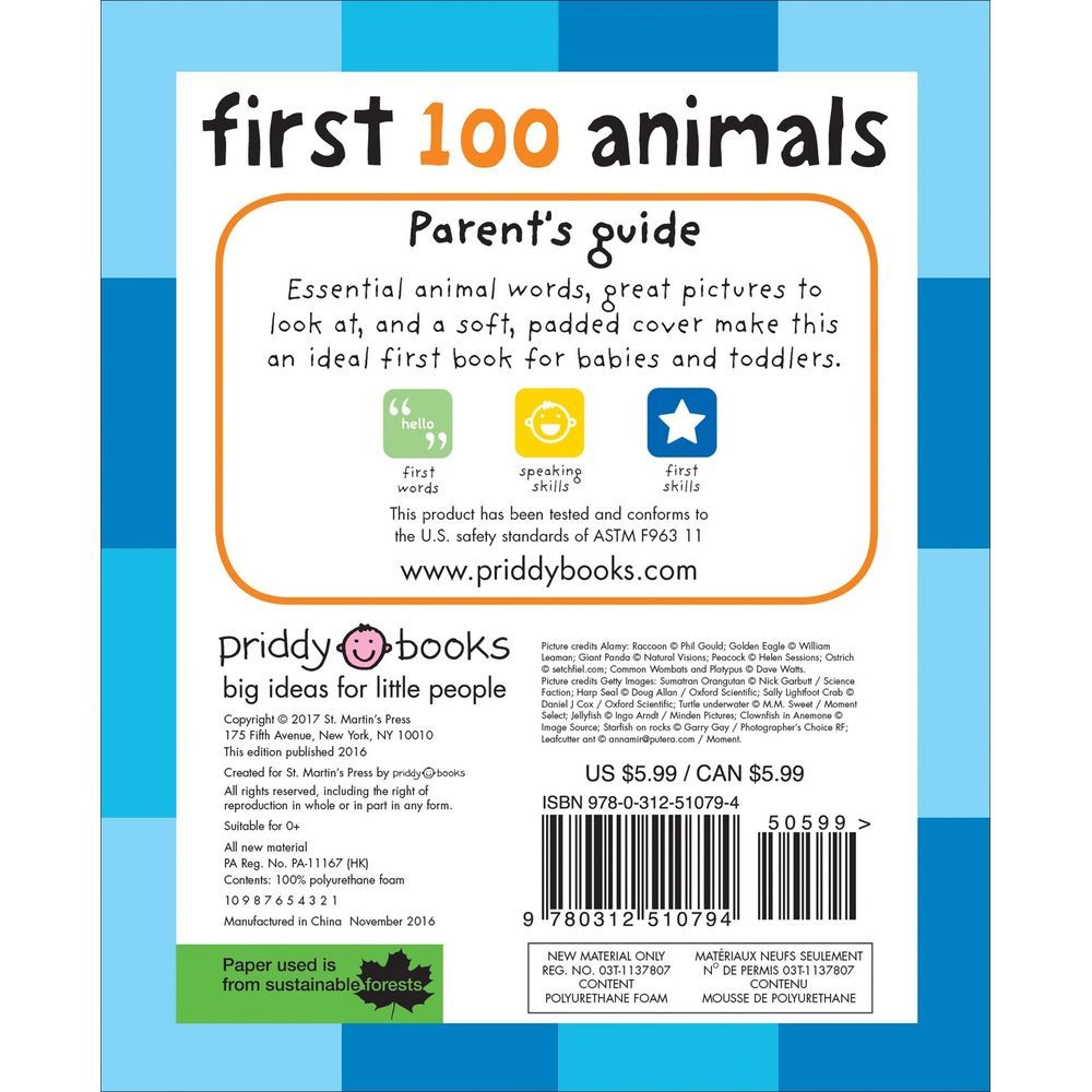 كتاب First 100 Animals