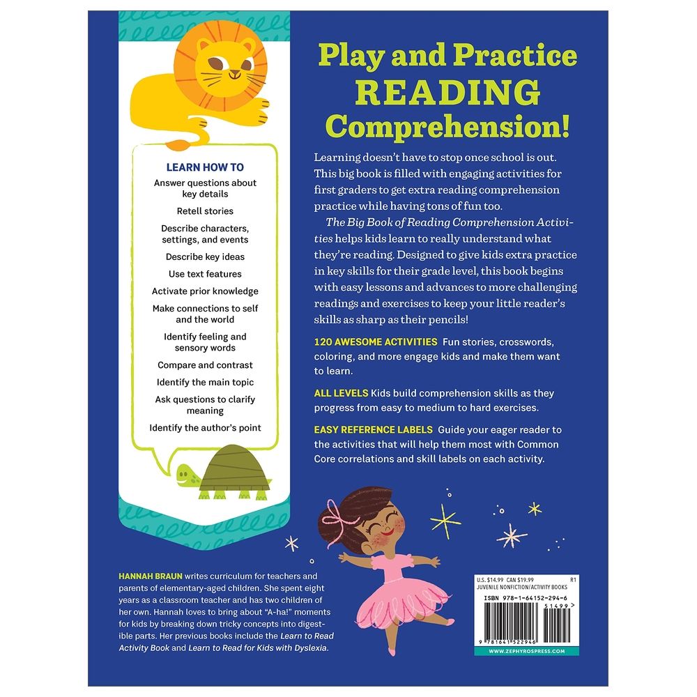 The Big Book Of Reading Comprehension Activities, Grade 1