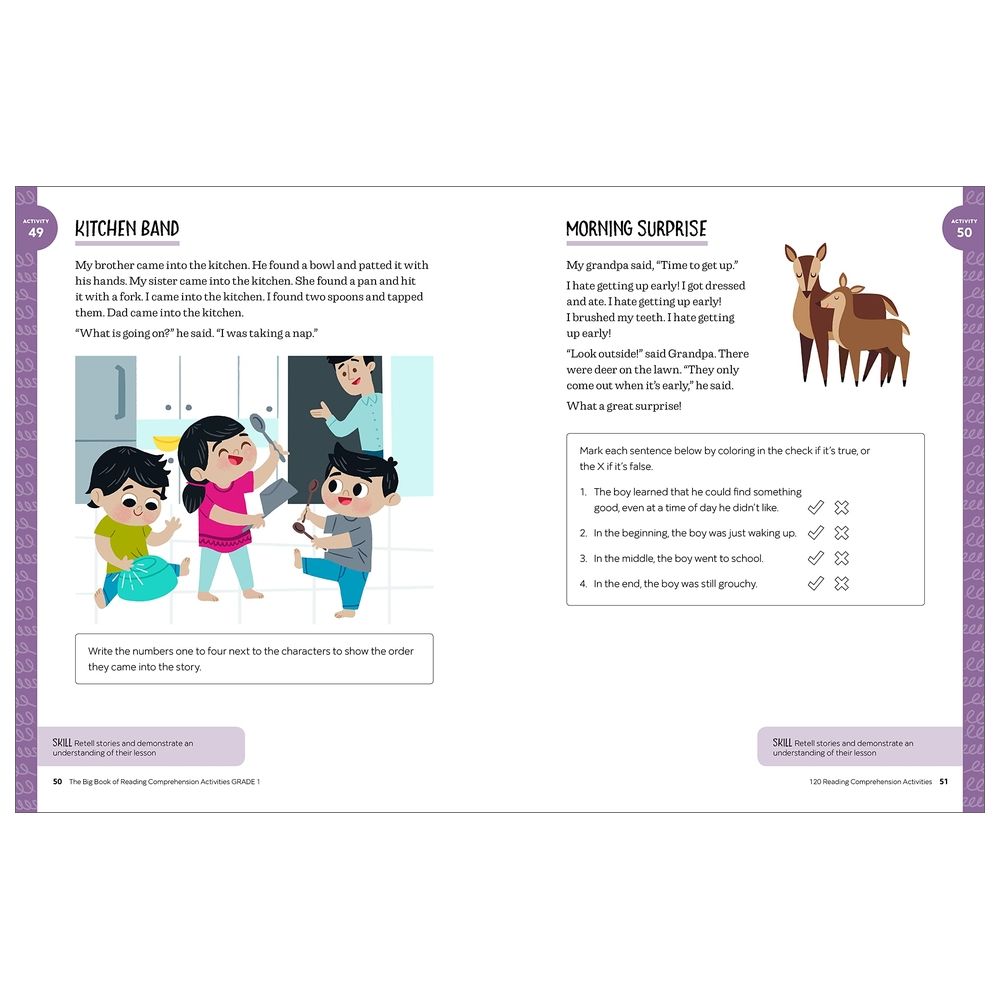 The Big Book Of Reading Comprehension Activities, Grade 1