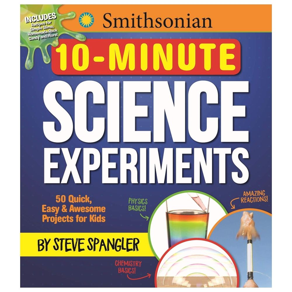  كتاب smithsonian 10-minute science experiments