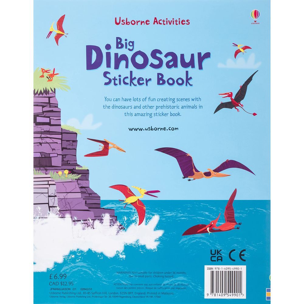  كتاب dinosaurs sticker book