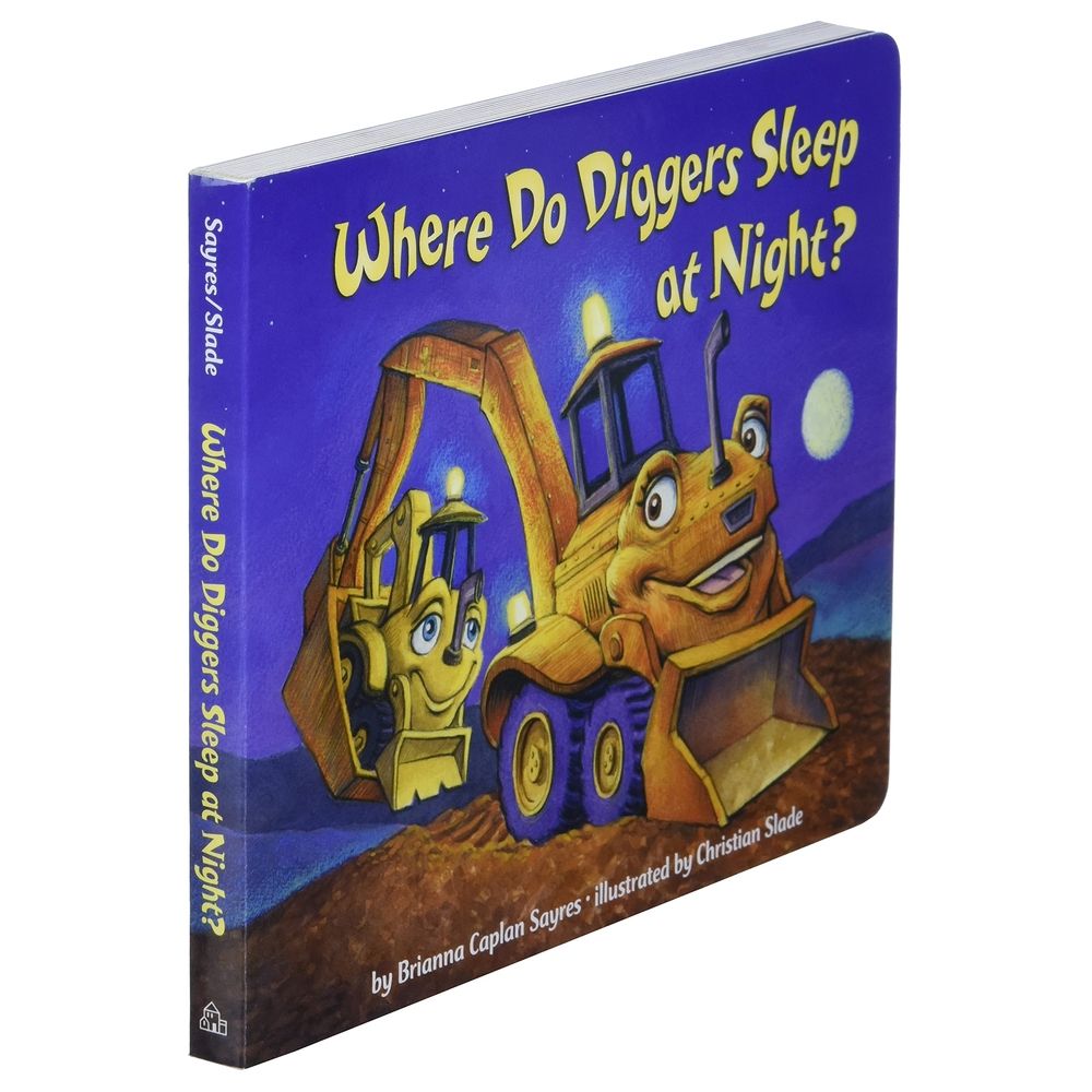  كتاب where do diggers sleep at night? (board book)