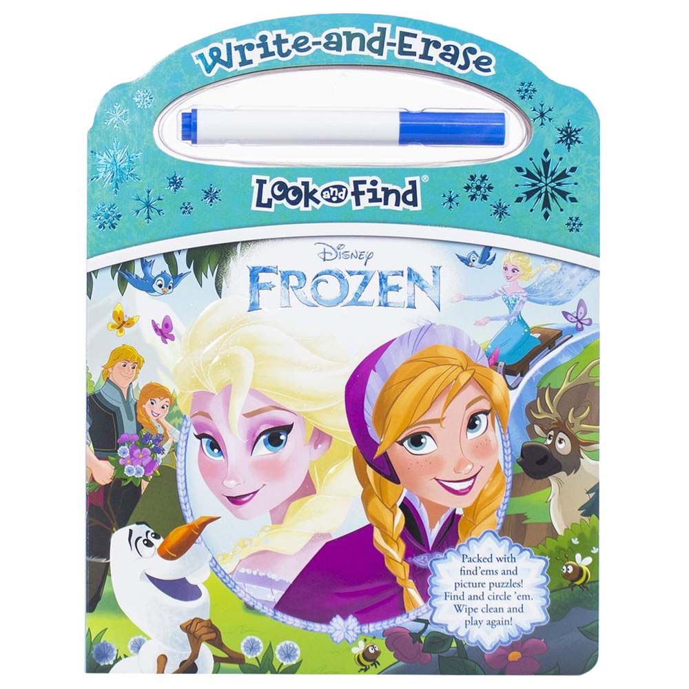  كتاب disney frozen: write-and-erase look and find