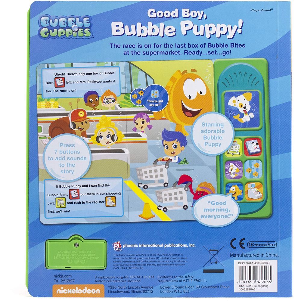  كتاب nickelodeon bubble guppies: good boy, bubble puppy!