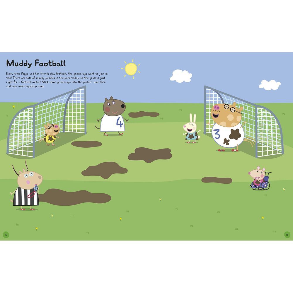  كتاب peppa pig: peppa loves sport! sticker book