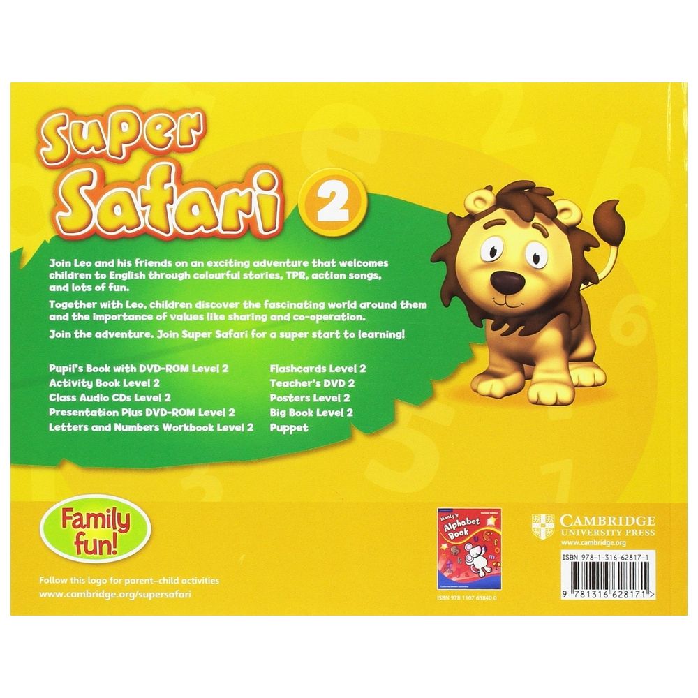  كتاب super safari level 2 letters and numbers workbook