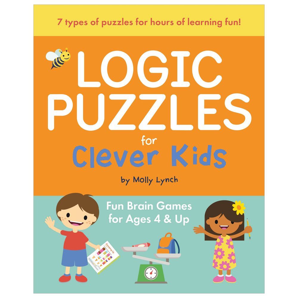  كتاب logic puzzles for clever kids: fun brain games