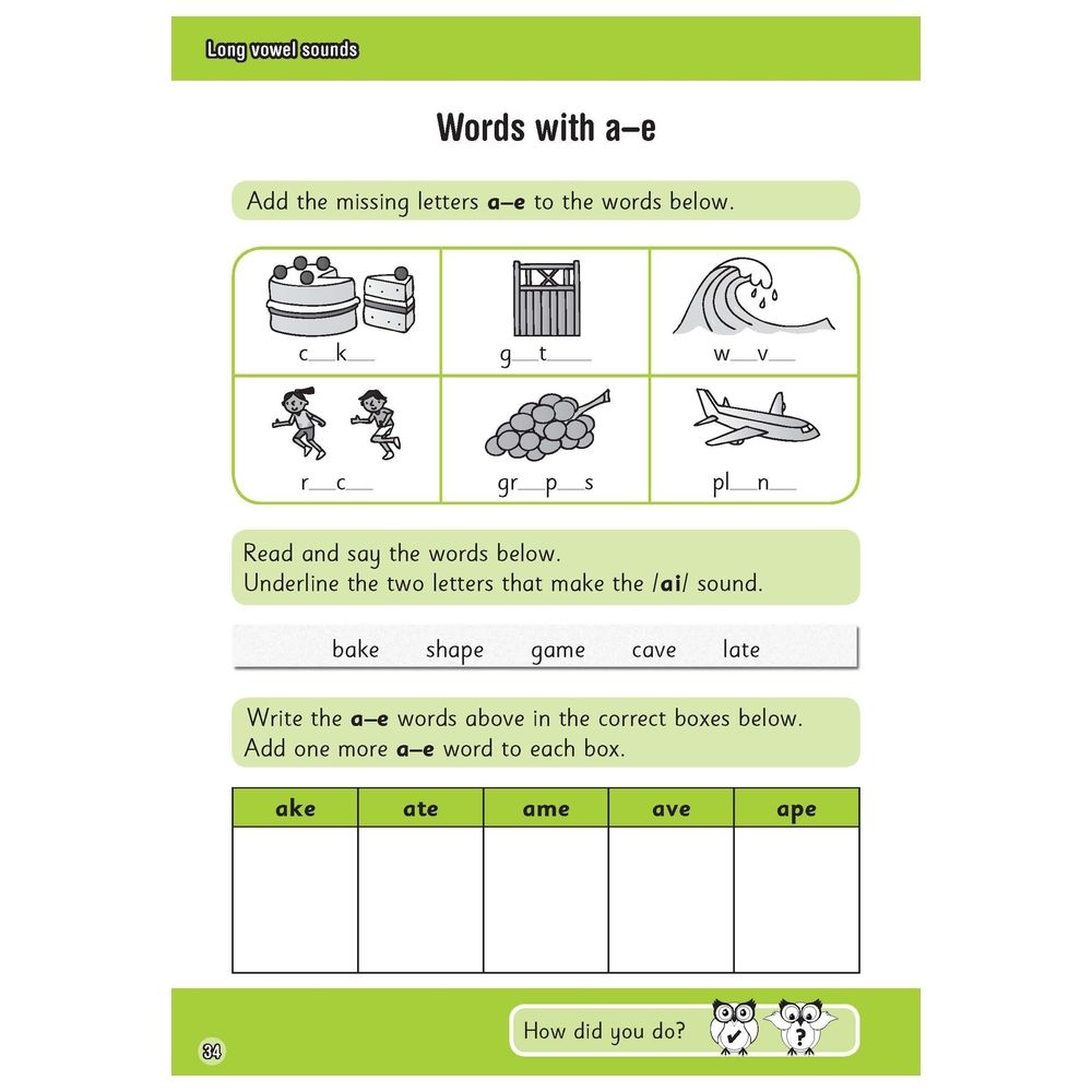 كتاب تمارين Spelling And Vocabulary Workbook Year 1