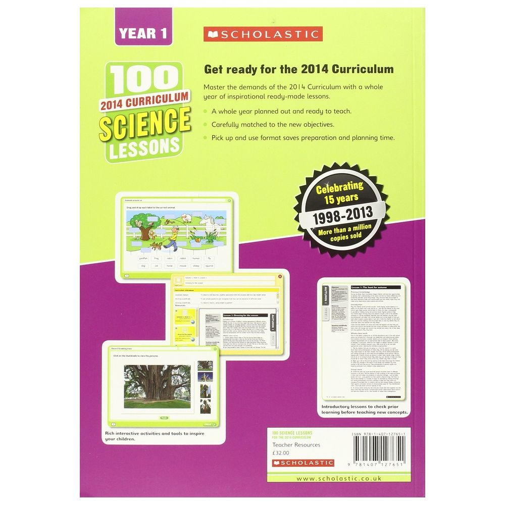 كتاب 100 Science Lessons: Year 1