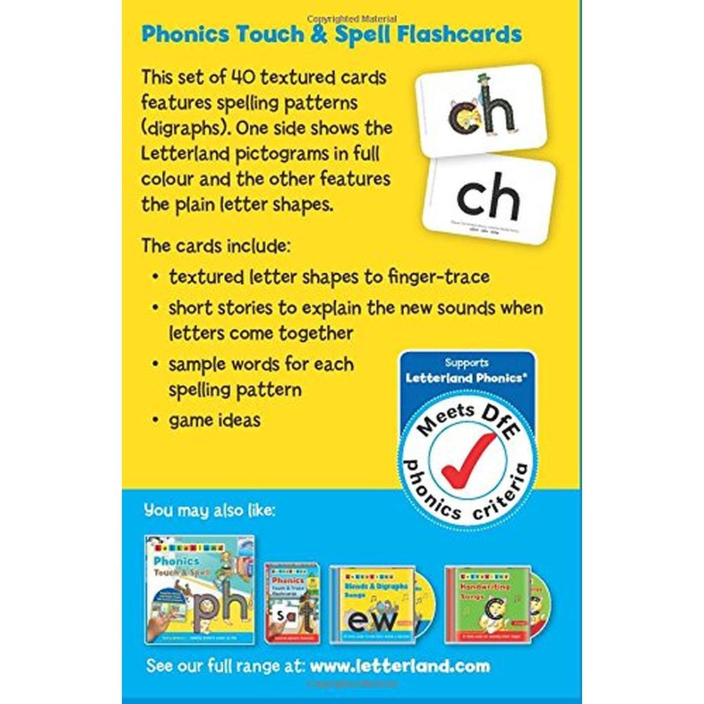 بطاقات تعليمية Phonics Touch & Spell Flashcards