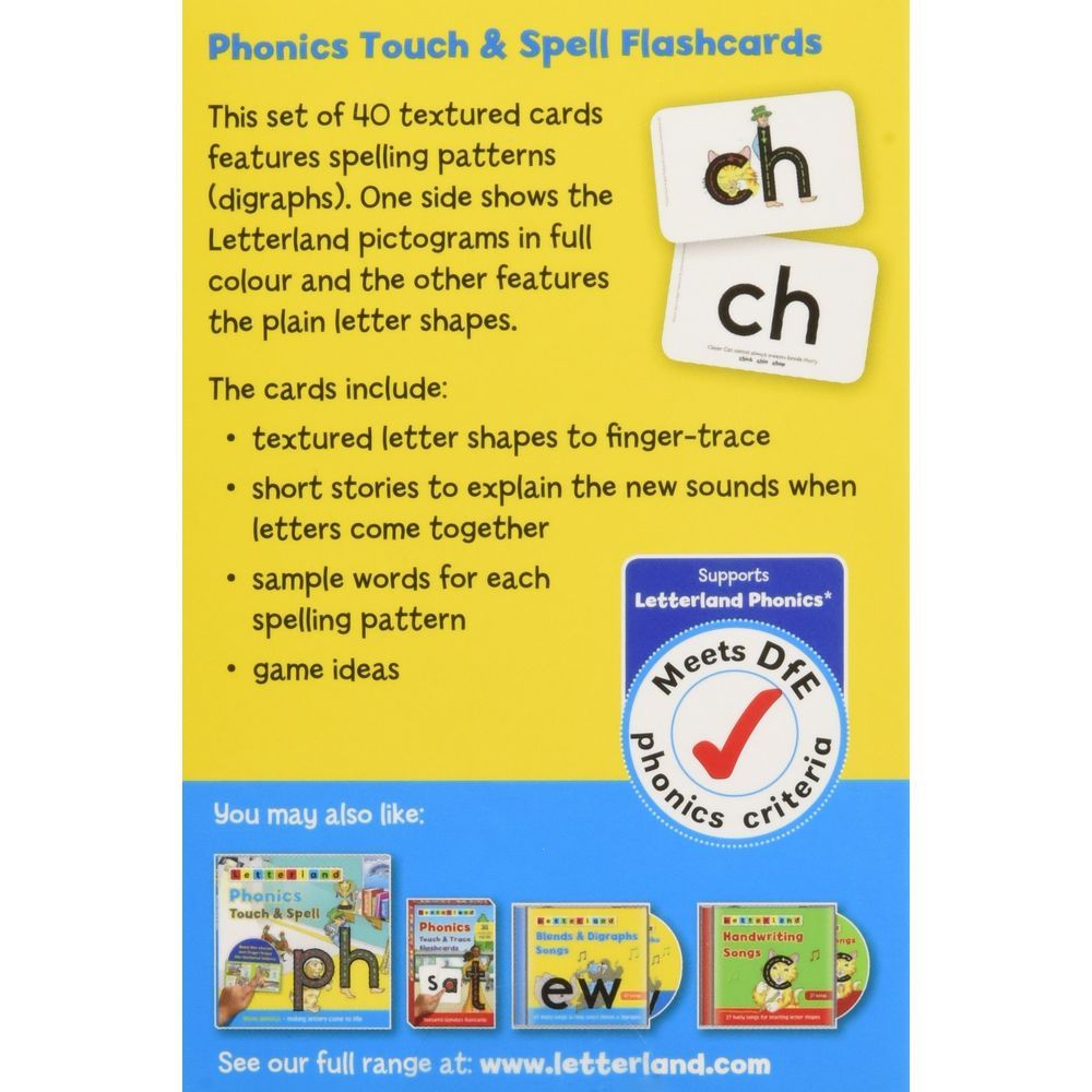 بطاقات تعليمية Phonics Touch & Spell Flashcards