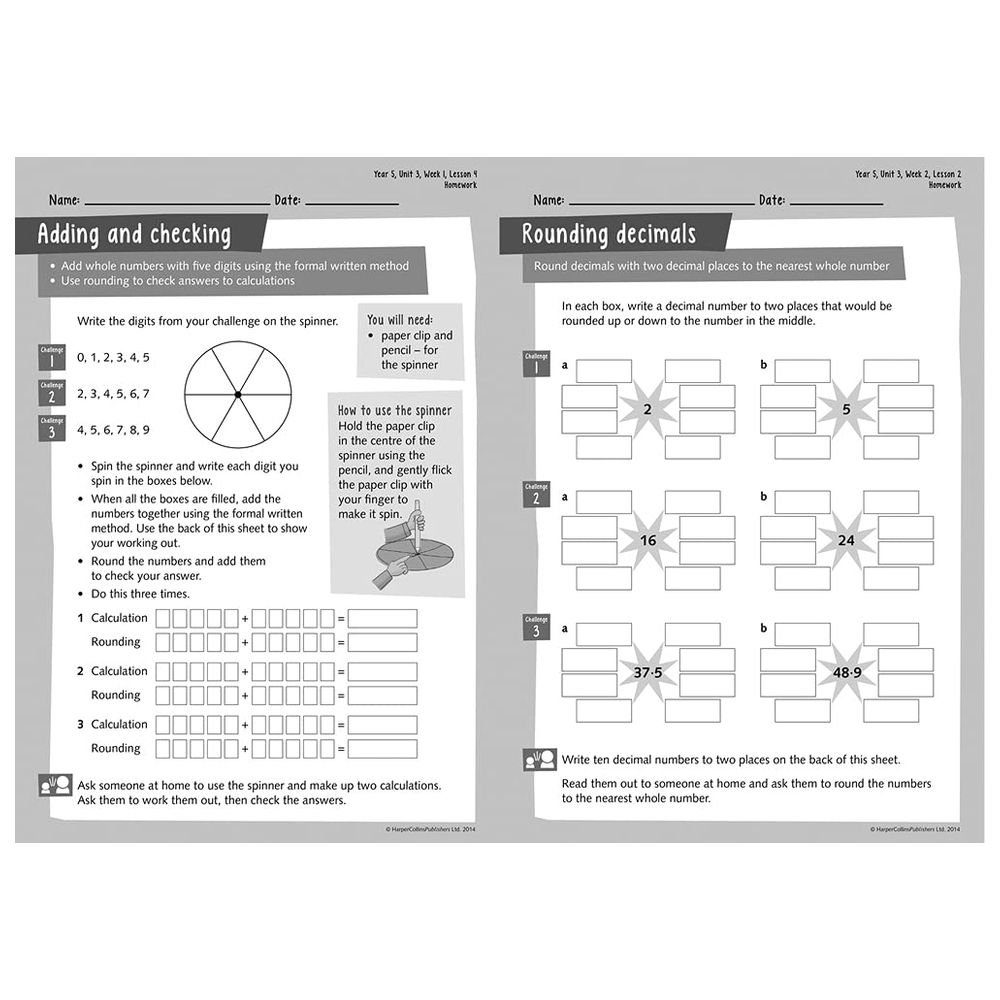 Homework Guide 5 Busy Ant Maths