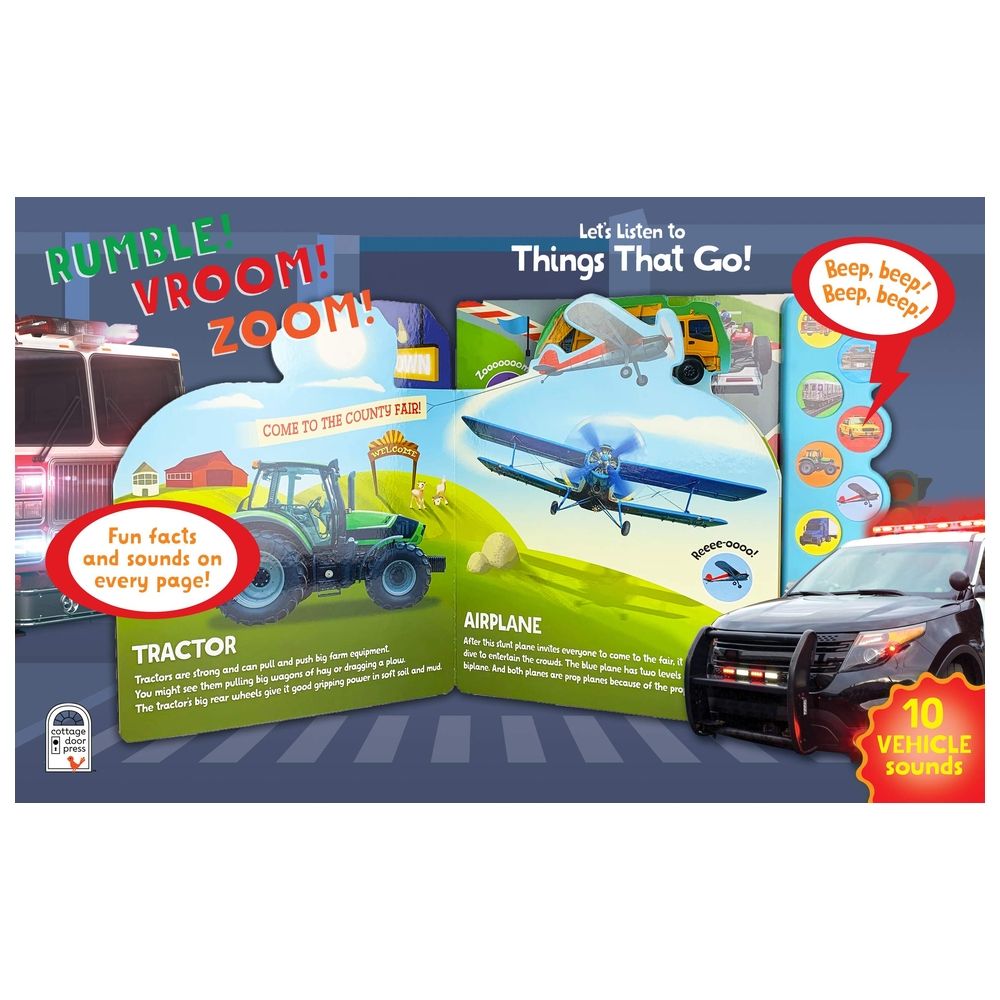  كتاب rumble! vroom! zoom!: let's listen to things that go!