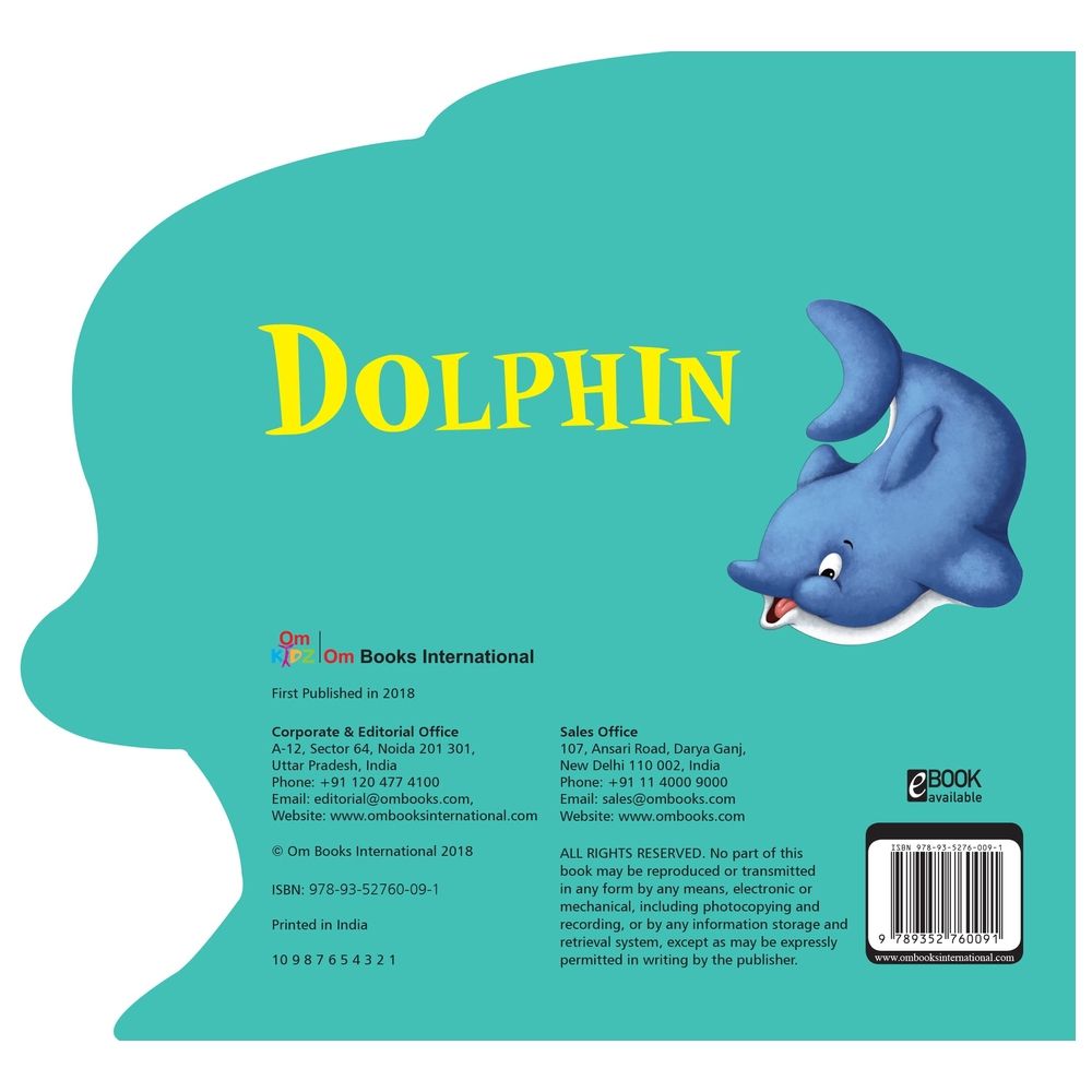  كتاب dolphin : cutout board book