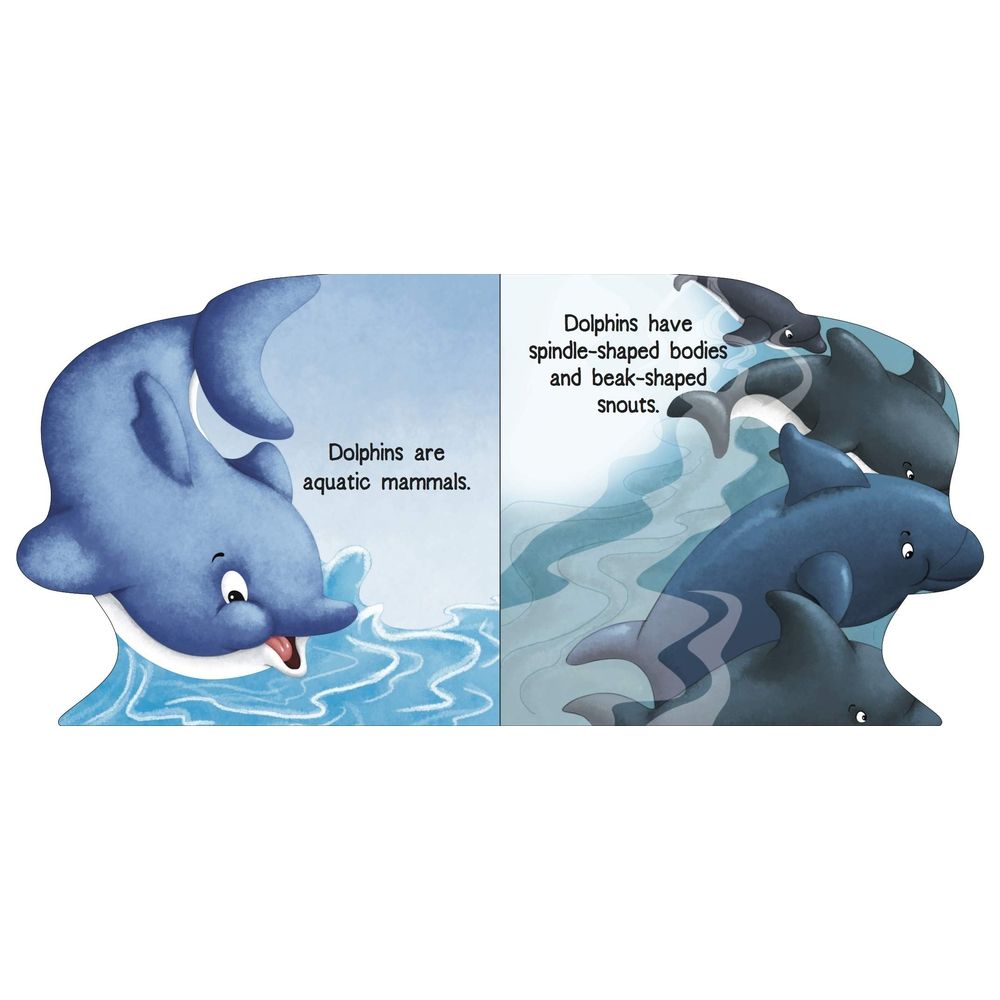  كتاب dolphin : cutout board book