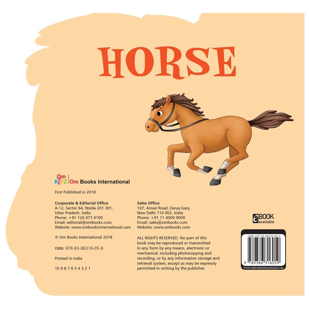  كتاب horse : cutout board book