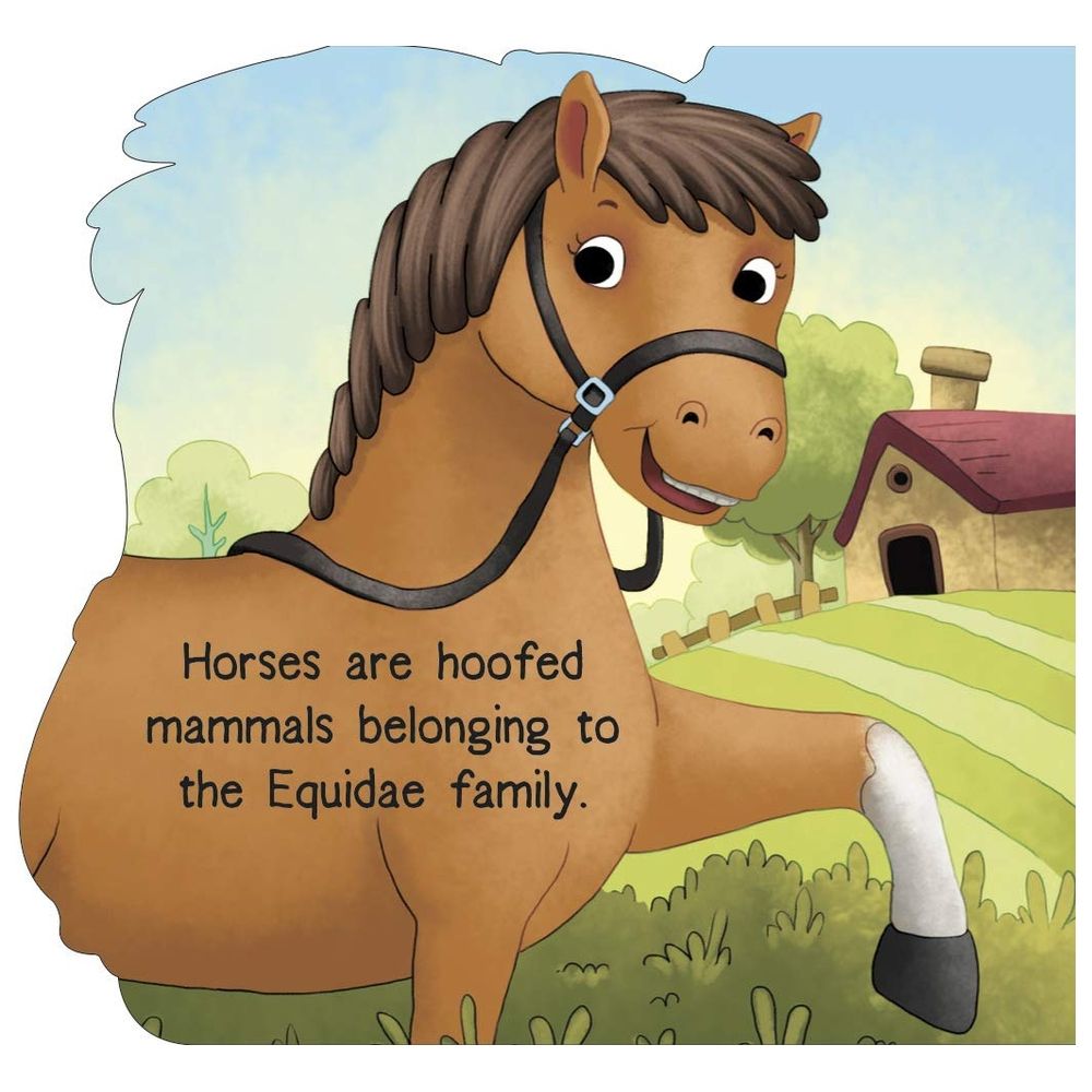  كتاب horse : cutout board book