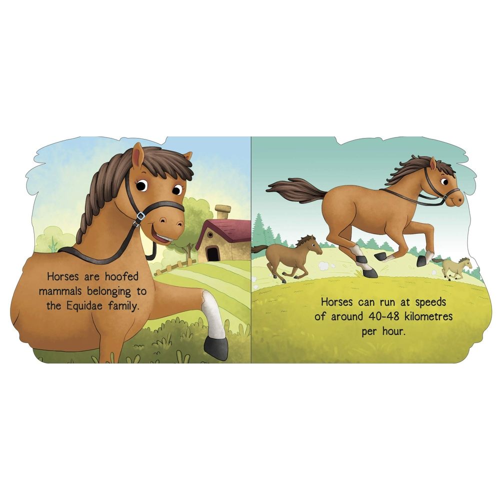  كتاب horse : cutout board book