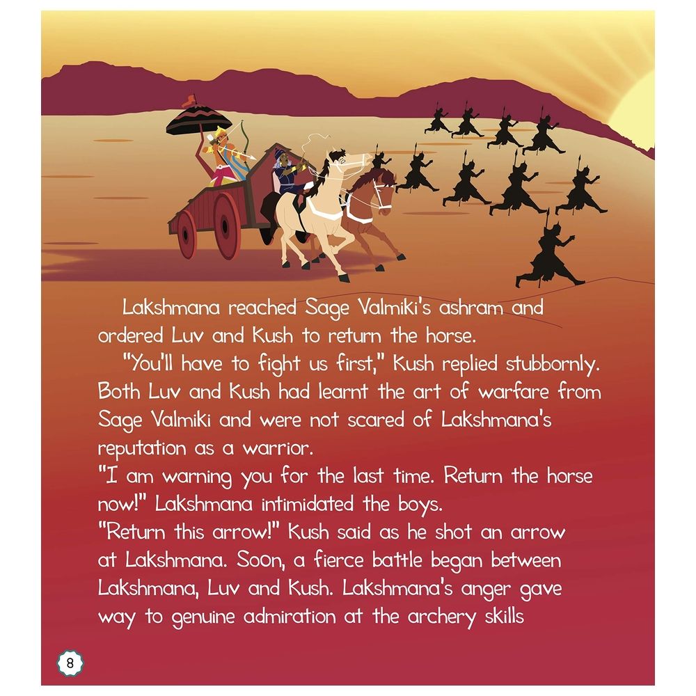  كتاب luv and kush : ramayana stories