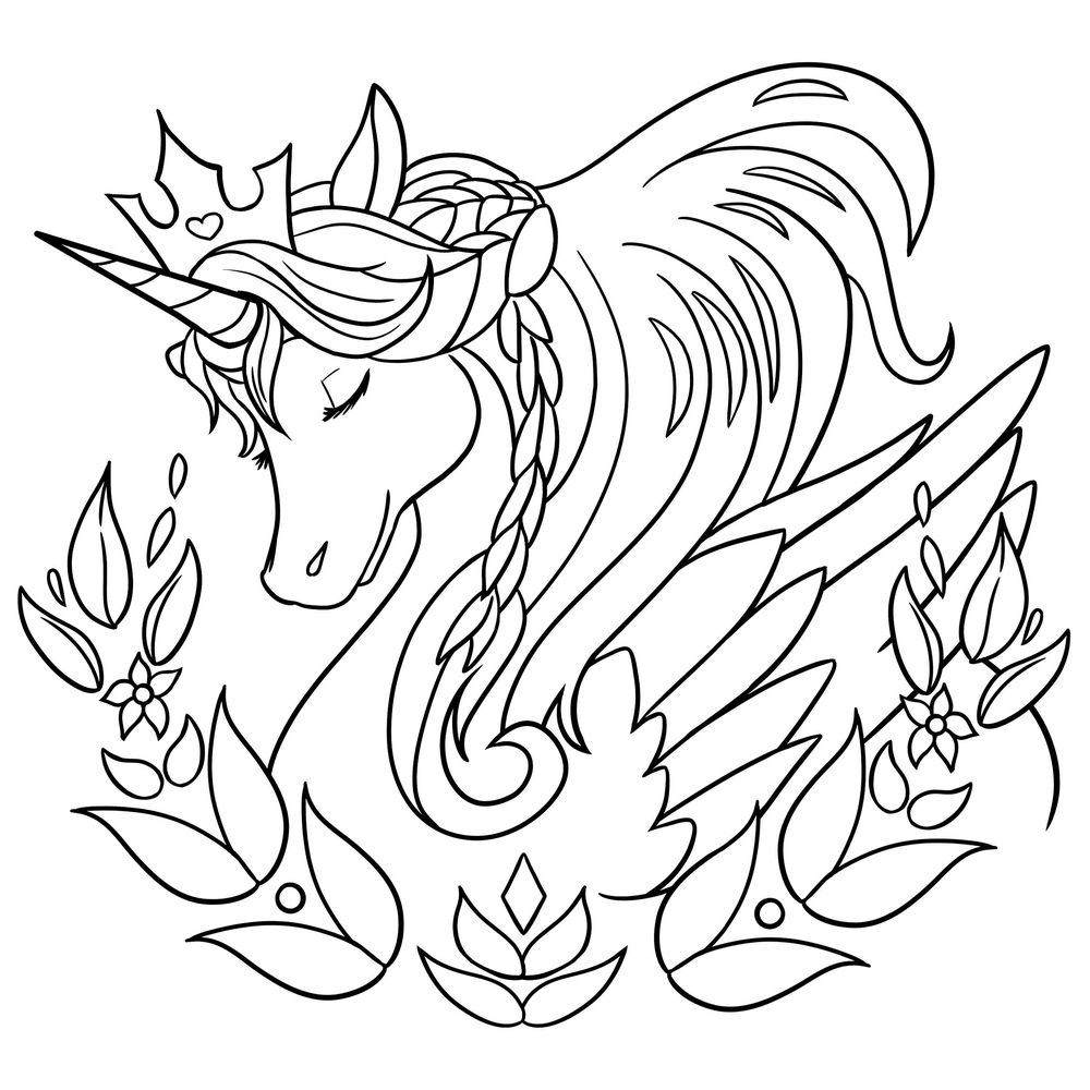 كتاب تلوين Unicorn Coloring Book: For Kids Ages 4-8