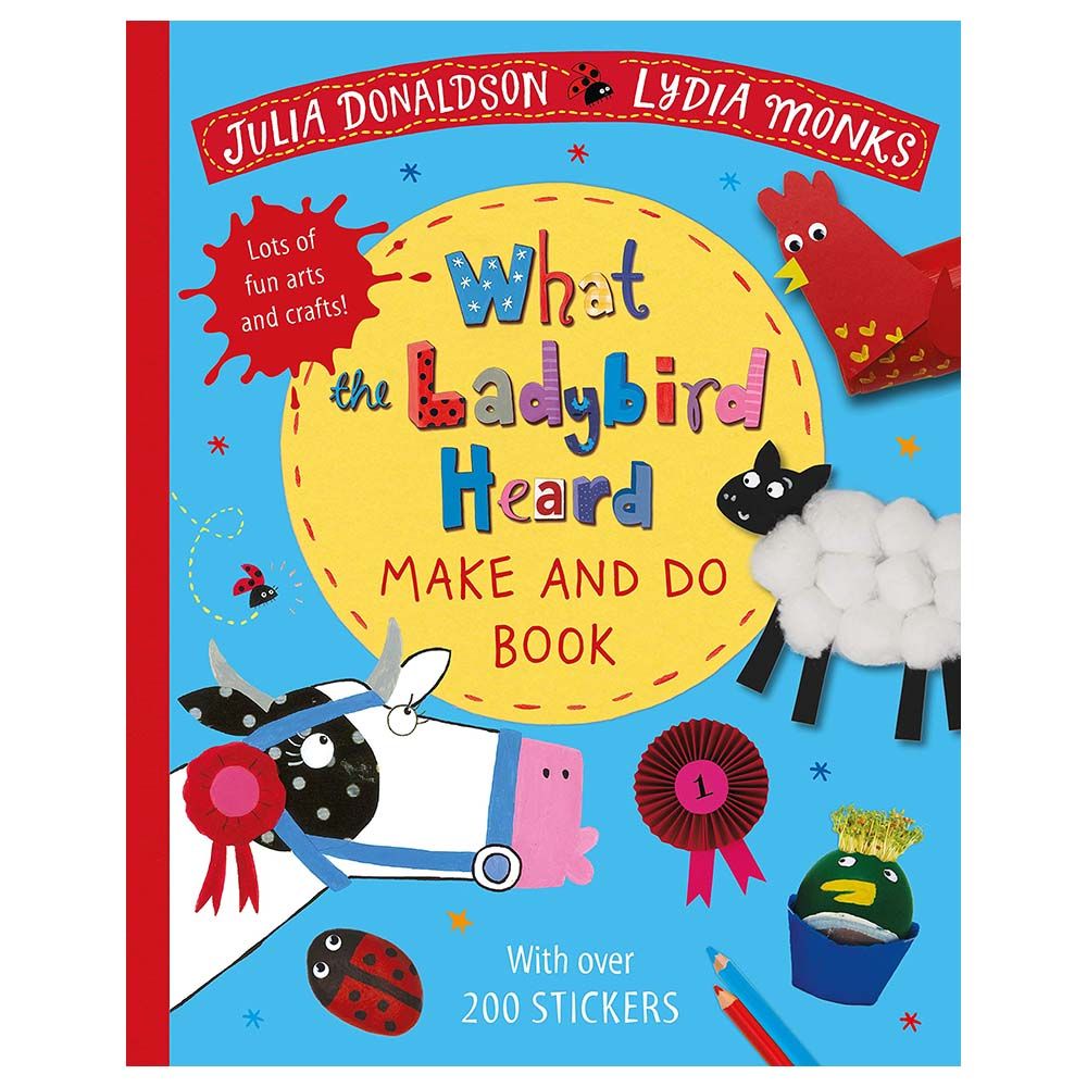  كتاب what the ladybird heard make and do sticker book