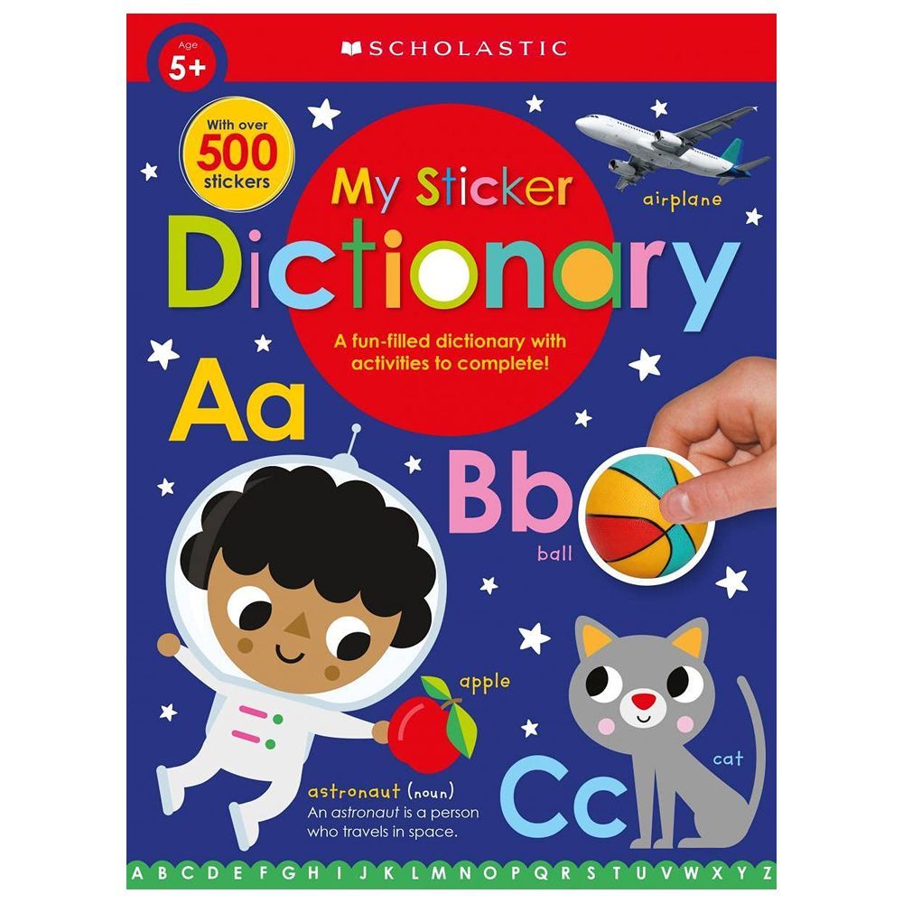  كتاب my sticker dictionary: scholastic early learners sticker book