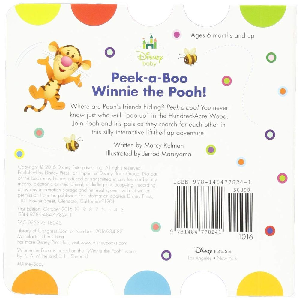  كتاب disney baby peek-a-boo winnie the pooh