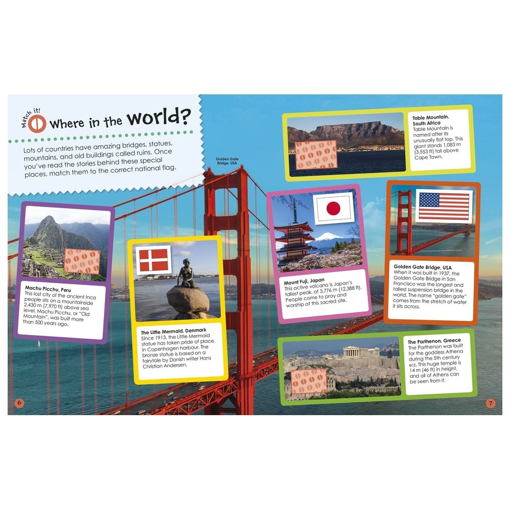  كتاب flags around the world ultimate sticker book