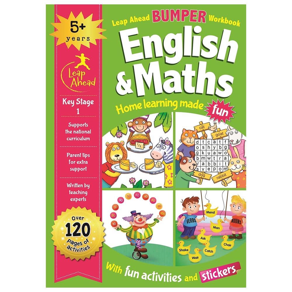 Leap Ahead Bumper Workbook: English And Maths 5+