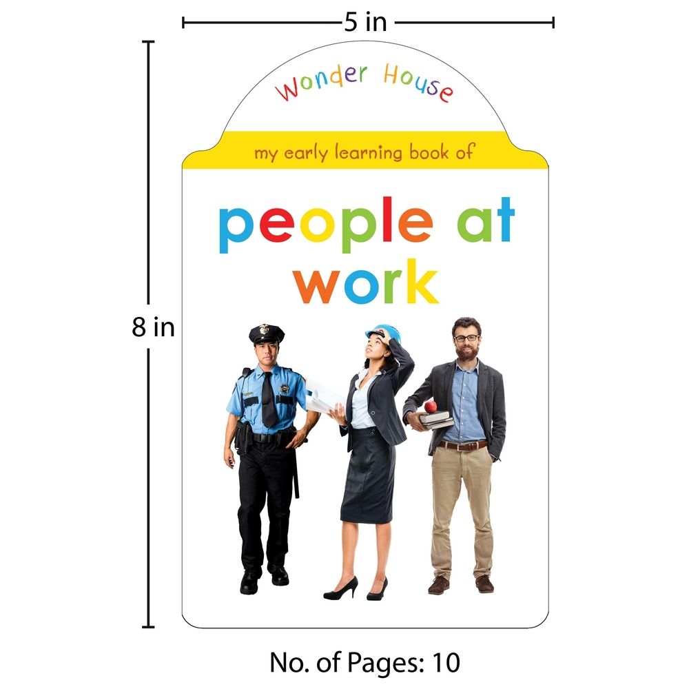 My Early Learning Book Of People At Work: Attractive Shape Board Books For Kids