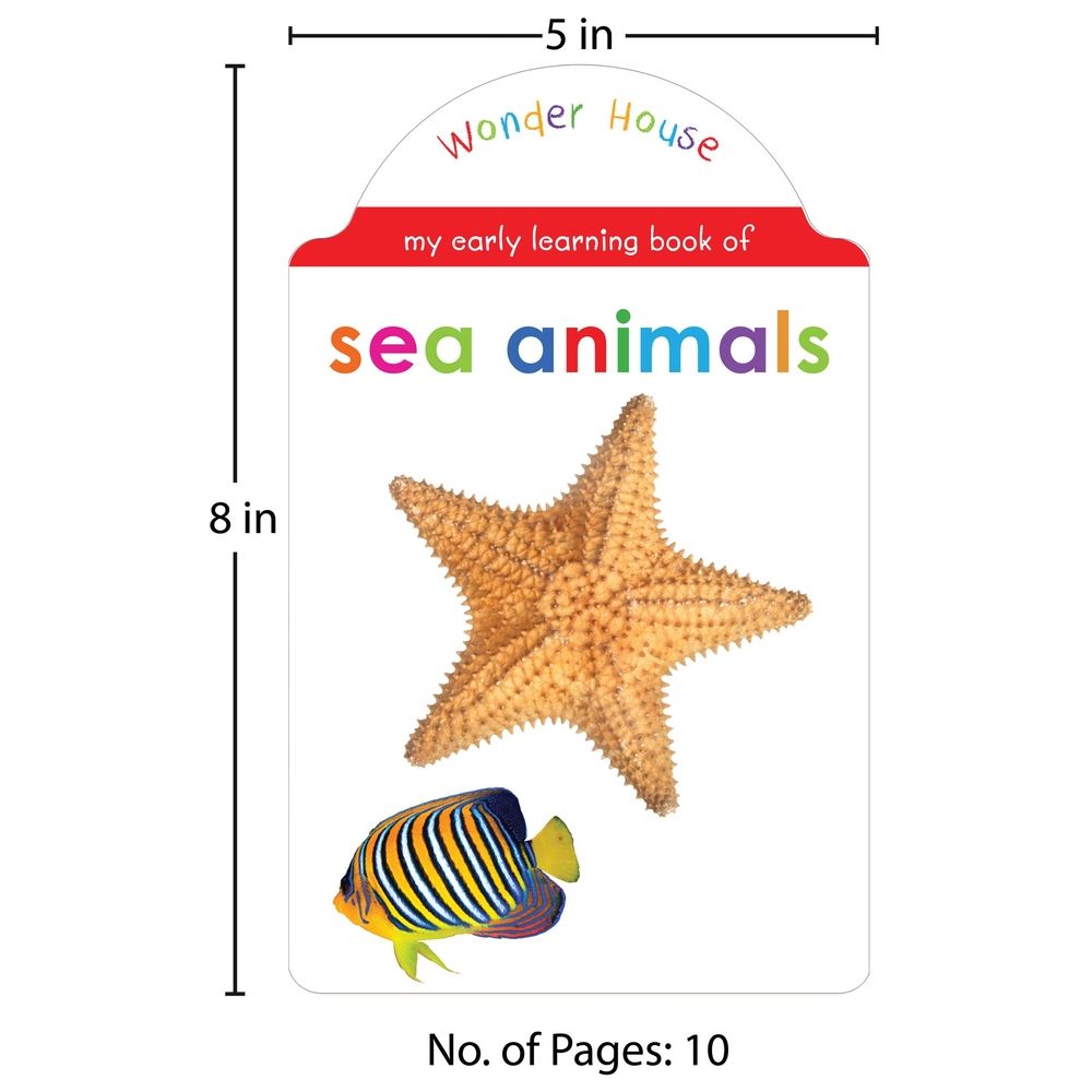 My Early Learning Book Of Sea Animals: Attractive Shape Board Books For Kids